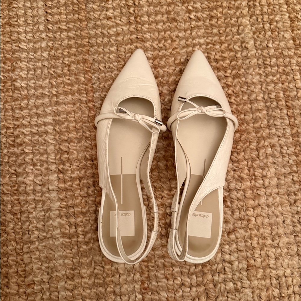 Dolce Vita Cream Pointed Flats
